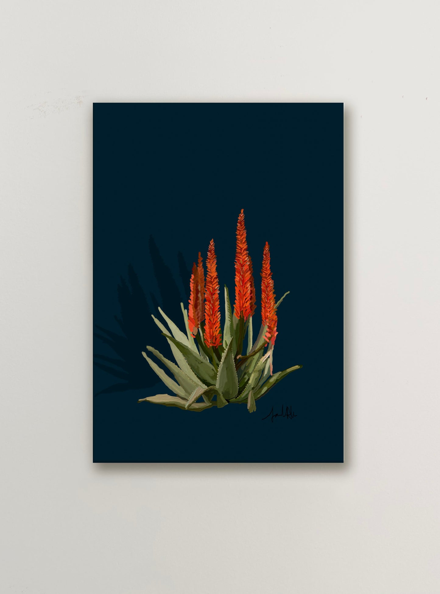 Aloe Tree in Red