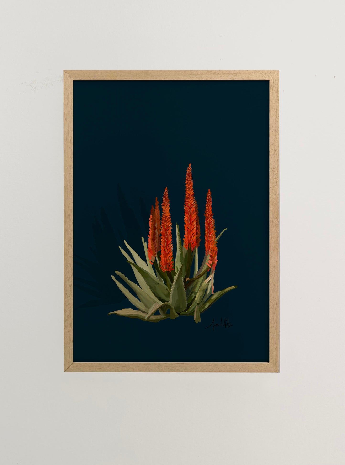 Aloe Tree in Red
