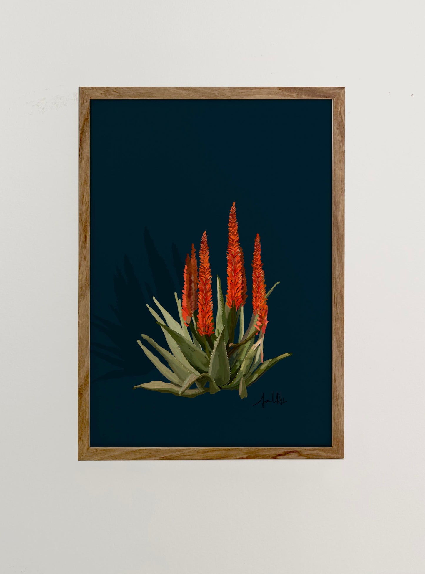 Aloe Tree in Red
