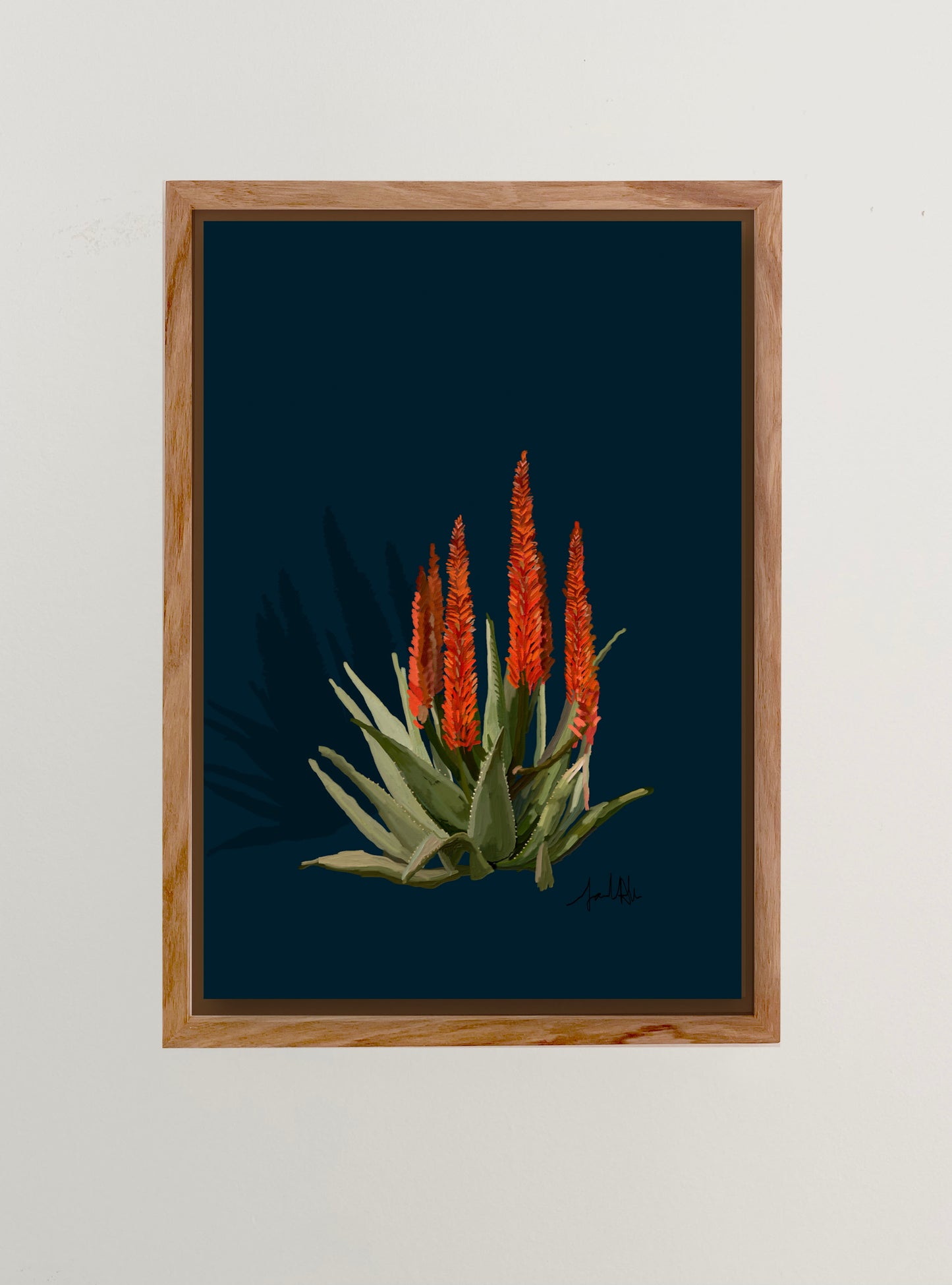 Aloe Tree in Red