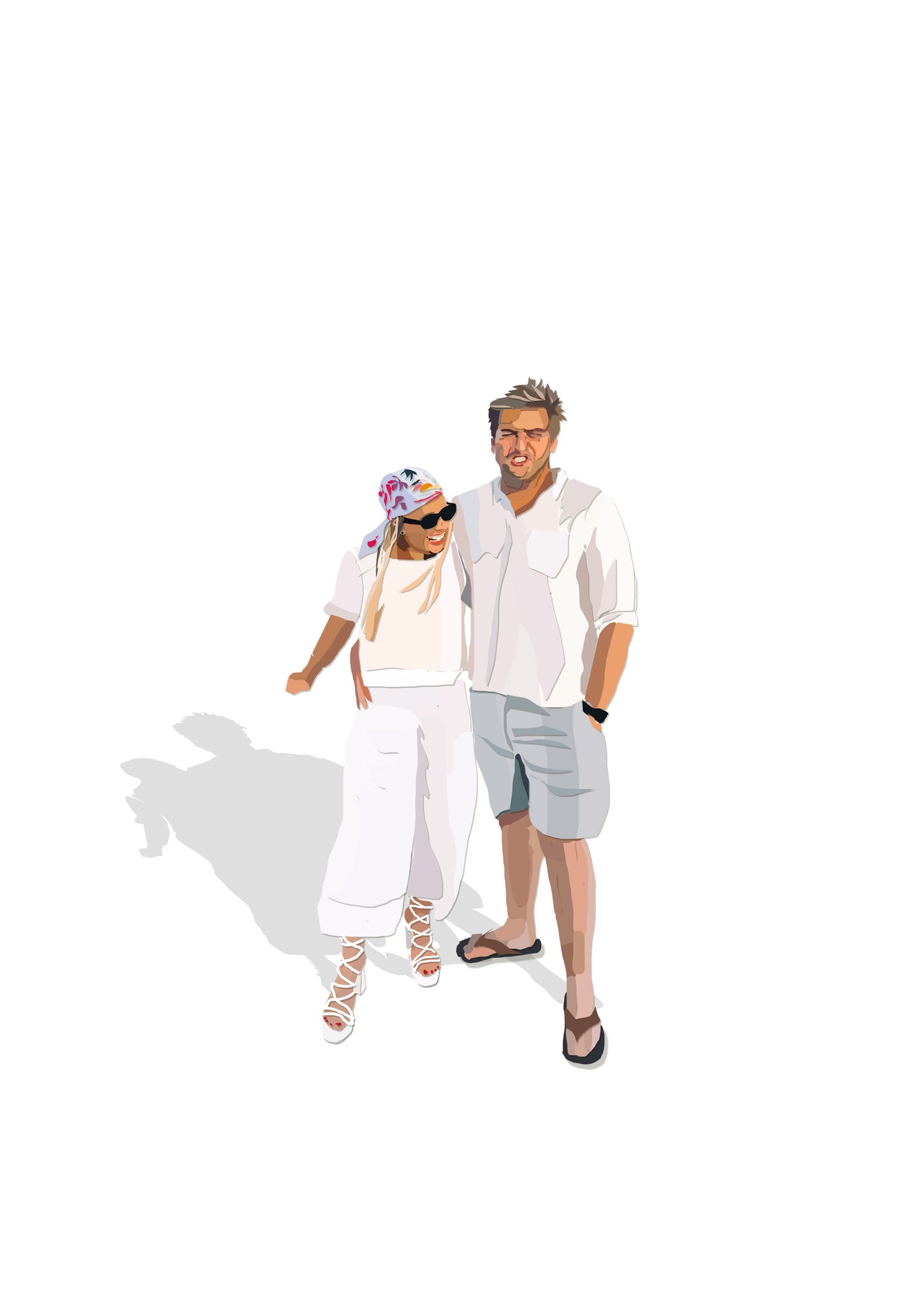 Miniature Minimalist Couple Portrait