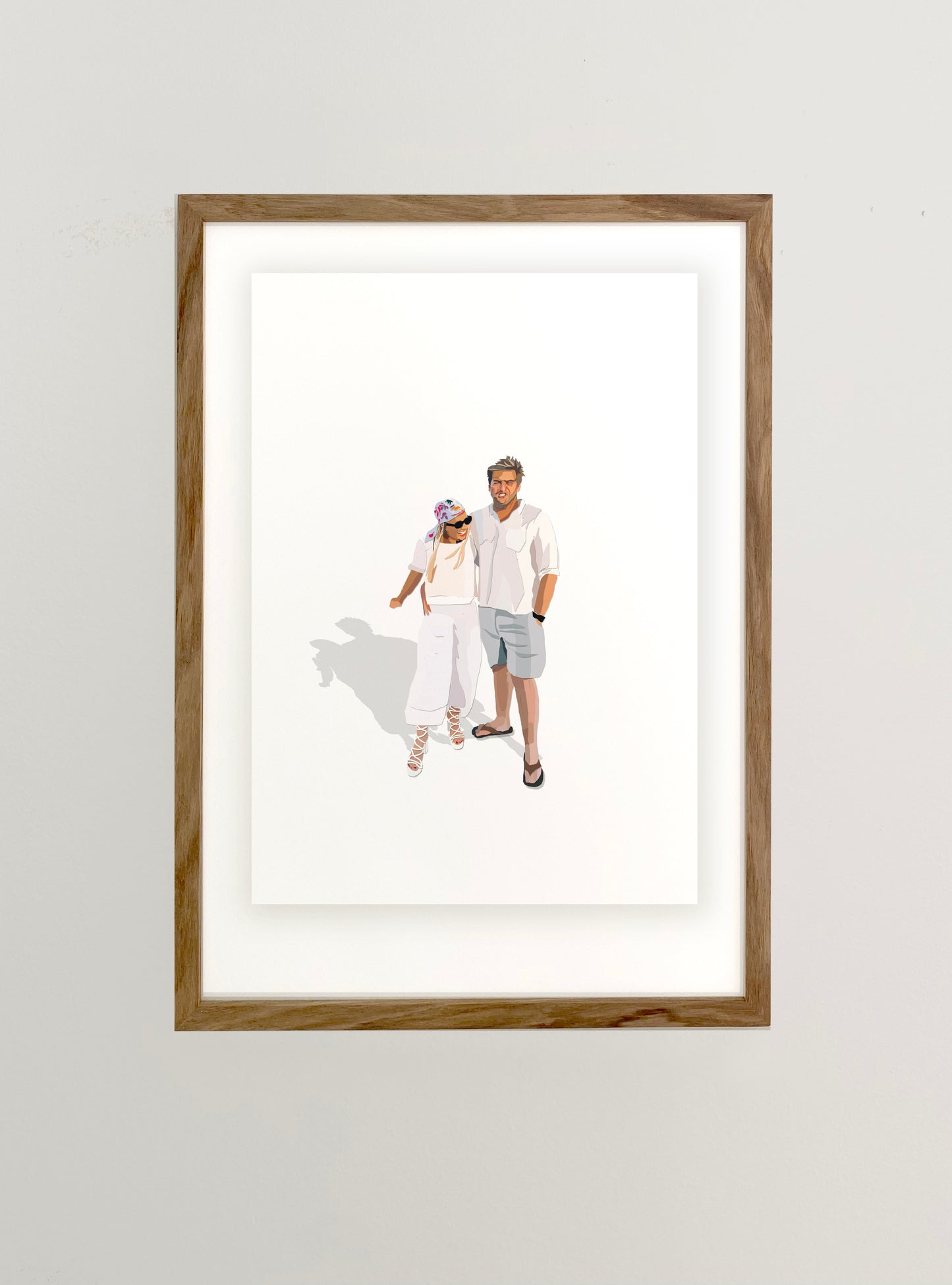 Miniature Minimalist Couple Portrait