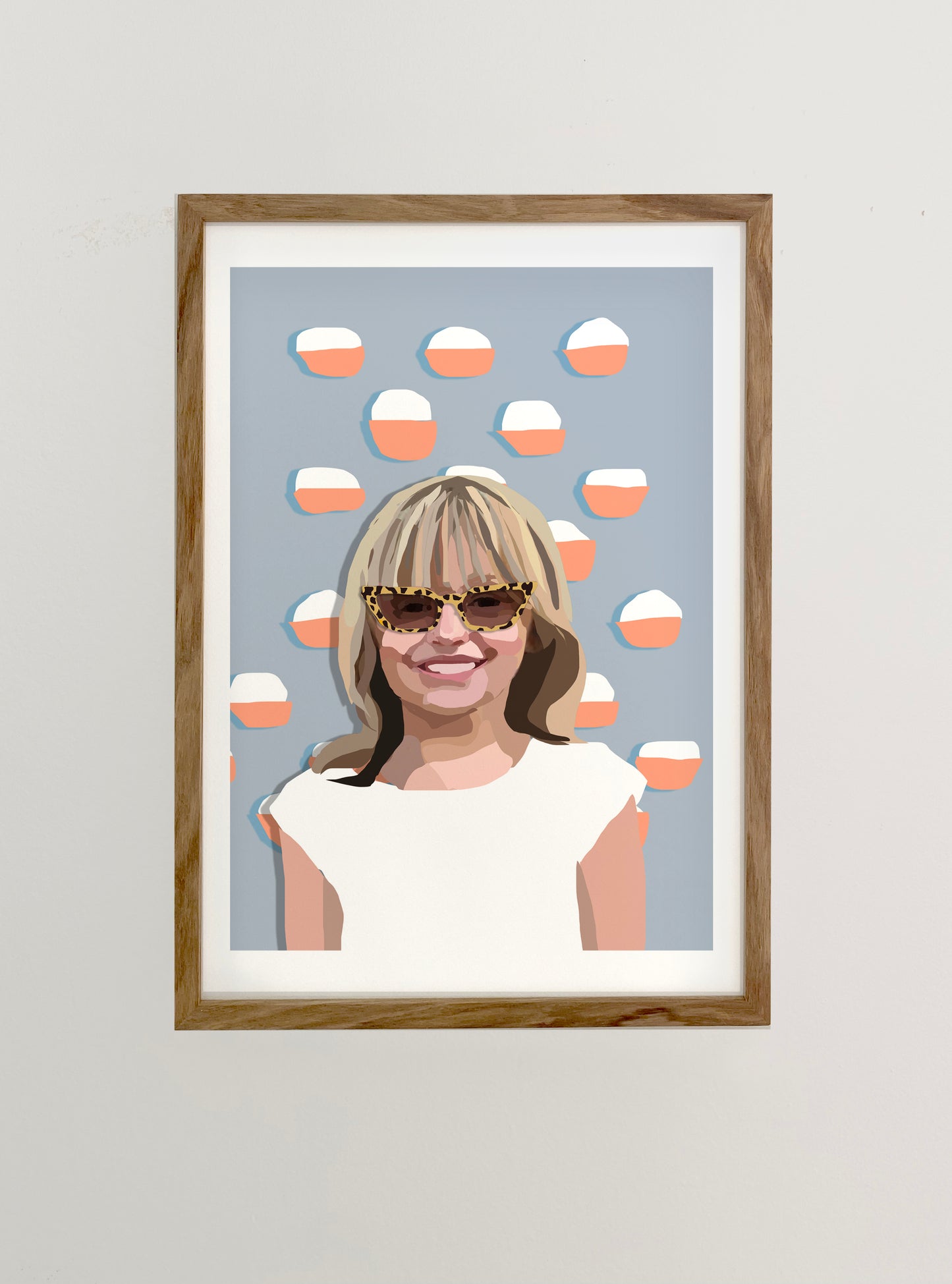Fun Pattern One Person Personalised Portrait